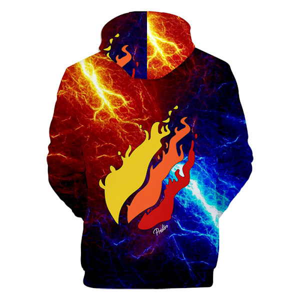 Prestonplayz Flame Hoodies Sweatshirt Pullover Top för barn 150cm