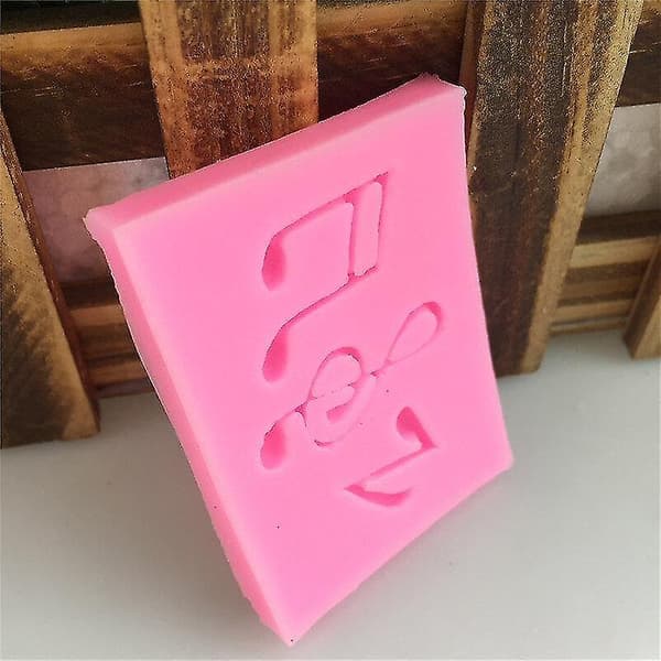 Kakeformer Ny notemodellering Drop Glue Mold Note Styling Kakedekorasjonsform 2stkCJY