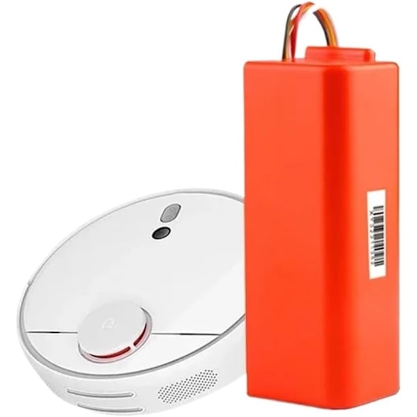 QU*Robot Dammsugare Batteri BRR-2P4S-5200S, Kompatibelt med Roborock, S55 S60 S65 S50 S51 S5 MAX S6, Ersättningsbatteridelar