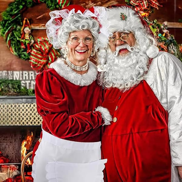 Miss Christmas Forkle Halvkroppsdrakt Gjenbrukbart Rollespillkostyme