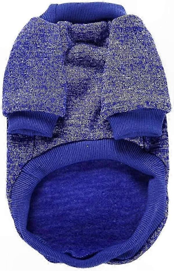 Mørkeblå Strikket Sweater til Små Hunde Dark Blue 11.3in*7.09in
