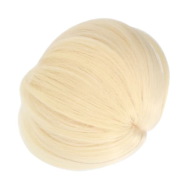 Dockhårperuk DIY Elastisk Högtemperaturfiber Nätduk Ljusblond Dockperuk Kort för 1/3 Leddocka, CJY