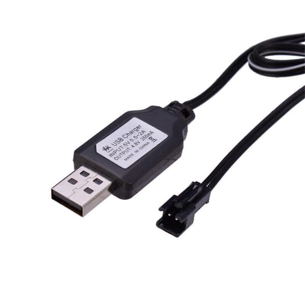 2 stk oppladbart Ni-Cd AA-batteri 4,8V 700mAh pakke for RC-billeker SM-2P-plugg