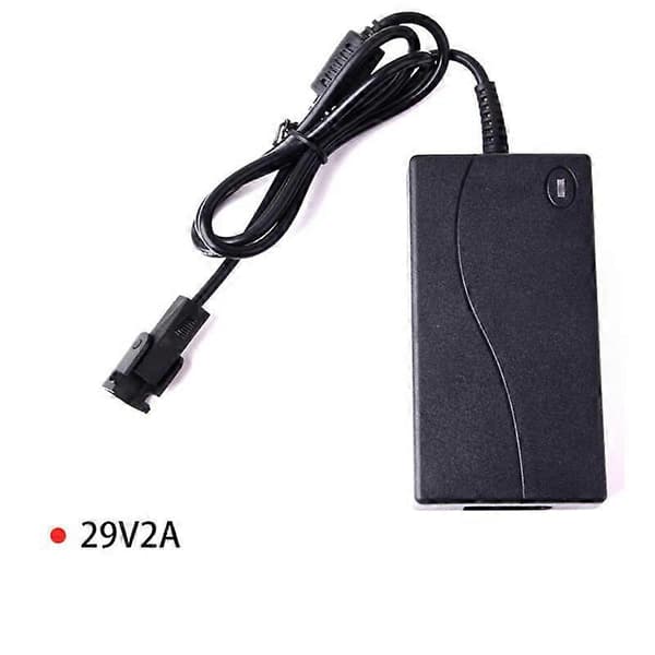 29V 2A Elektrisk Lænestol Oplader 2Pin Massagestol Overbelastningsbeskyttelse Sofa Strømforsyningsadapter Un Black
