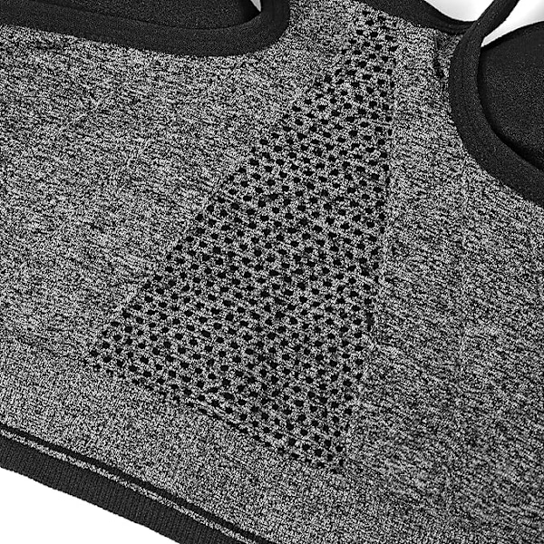 3-pack urheiluliivejä naisille, edestä vetoketjulla, ilman tukirankaa, mukava leikkausleikkausliivi irrotettavilla tyynyillä, valkoinen valkoinen white M