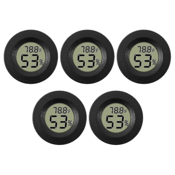 Hygrometer Digital LCD-display Fuktighetsmätare - 5-pack CJY