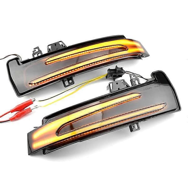 Dynamisk LED-blinklys bakspejlindikator blinklys til W204 W176 W212 CLA C E S GLA Cl Black
