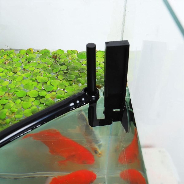 Kelluva akvaario, kelluvien kasvien sieppaaminen suodattimista ja lämmittimistä, säädettävä korkeus vedenkorkeudella B