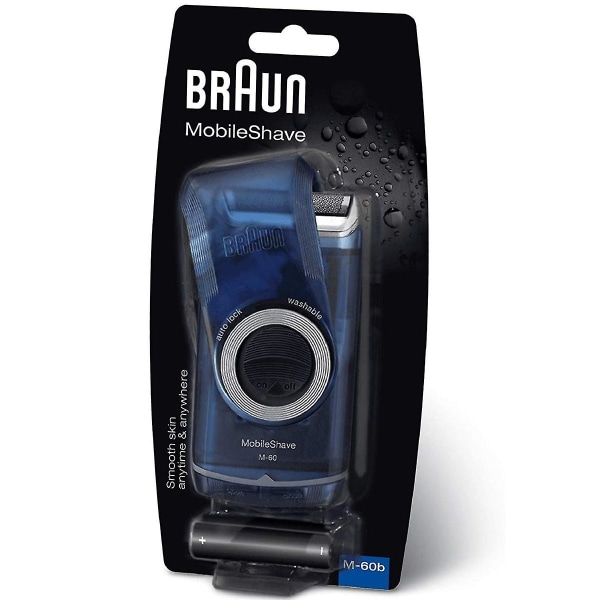 Braun M60 Mobileshave Batteridrevet barbermaskin med fleksibel Smartfoil for menn