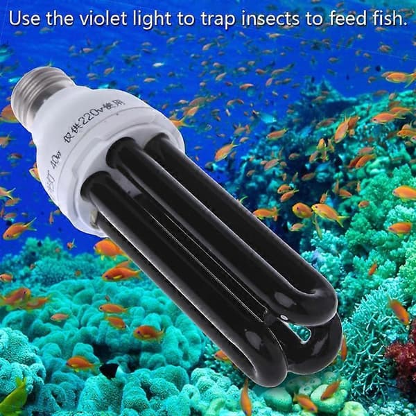 E27 15/20/30/40W UV Fluorescerende Blacklight CFL Pære 220V