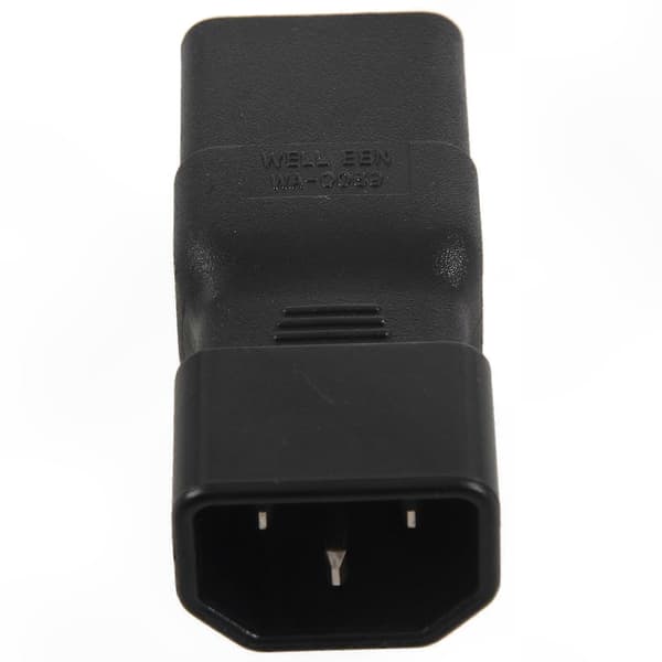 C14 till C19 IEC Strömadapterkontakt för PDU- och UPS-system black