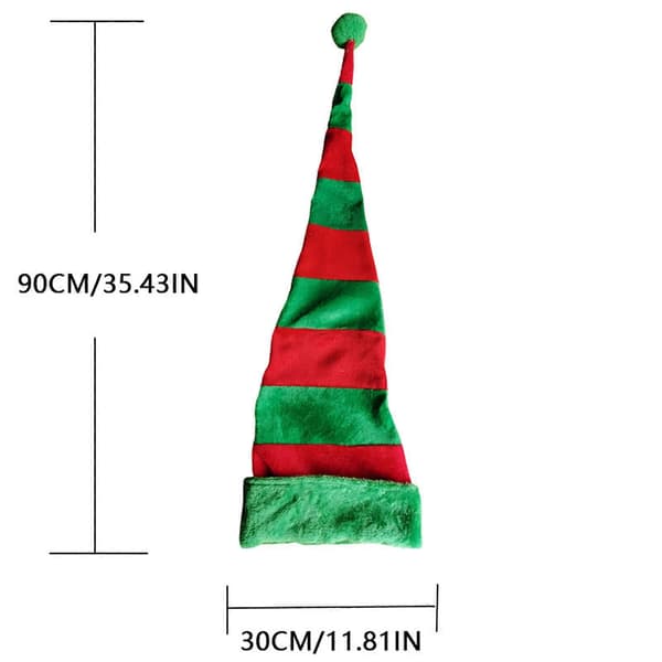 LED julehatte, LED lysende julehat, lysende strikket nissehue, lysende julehat nytårsfesthatte Multicolor
