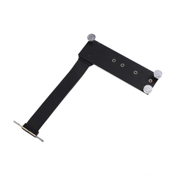M.2 NVMe SSD-forlængerkabel med 90° vinkeladapter til stationær pc, PCI-E 4.0 X1 til M Key NGFF Riser Card Support Black
