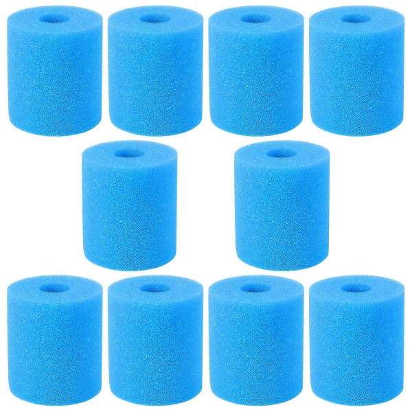 10 stk filtersvamperstatninger for type H Vaskbar gjenbrukbar svømmebassengfilterskumsvamp