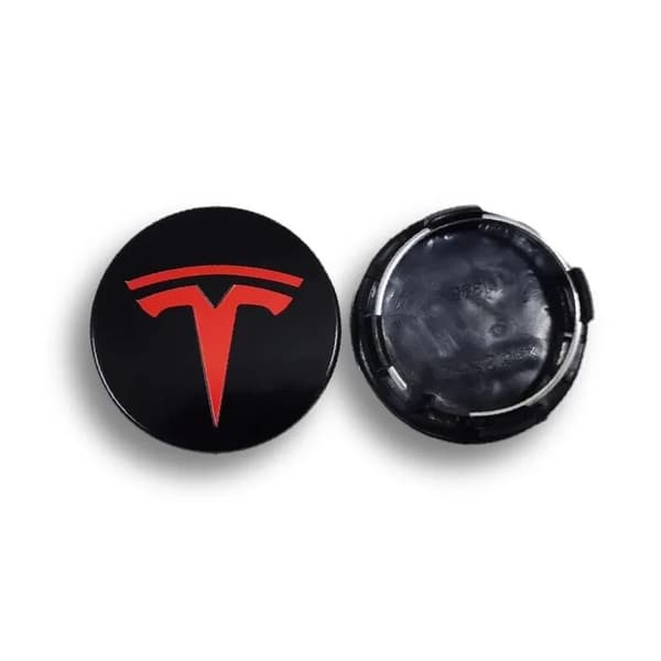 4-pak - Tesla Centerkapsel / Navkapsel - Bil 77 77