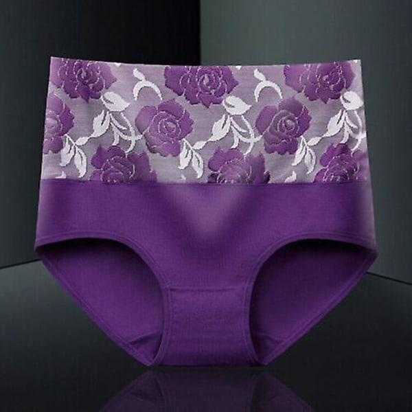 Everdries läckagesäkra underkläder för kvinnor Inkontinens läckagesäkra skyddsbyxor Purple 2XL