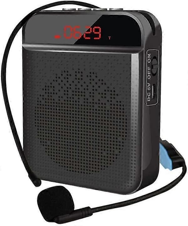 Bærbar stemmeforsterker, Bluetooth midjebånd stemmeforsterker CJY Black
