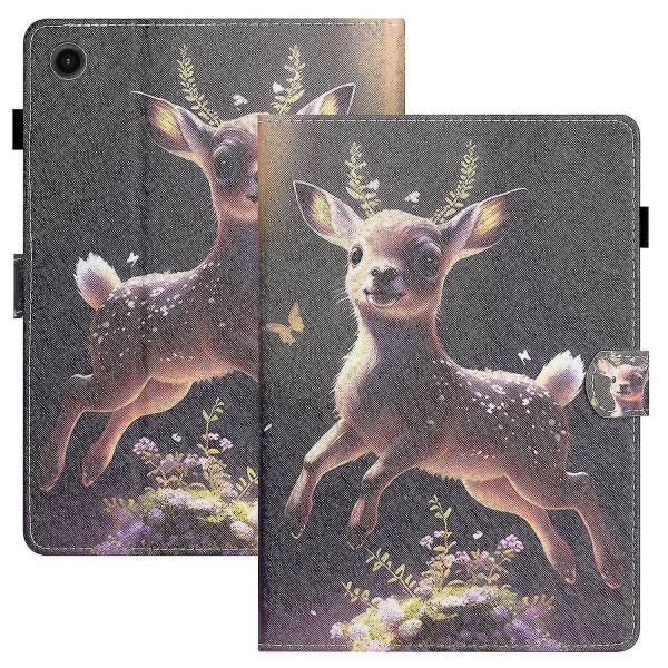 For Samsung Galaxy Tab A8 10.5 X205/X200 beskyttende nettbrettetui PU-skinn flipdeksel Deer