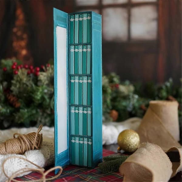 2-pak Mini Bog Ornament Julekalender, Julekalender CJY