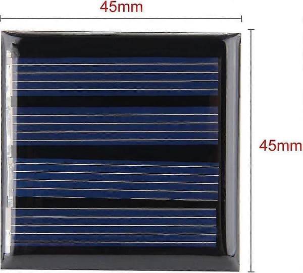 5 stk 2V 50mA Poly Mini Solcellepanel Modul DIY for Telefonlys Leker Lader 45mm X 45mm, CJY