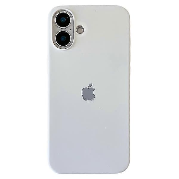 Til iPhone 16 Plus Cover Stødsikkert Silikone Telefon Bagcover - Sort, CJY White