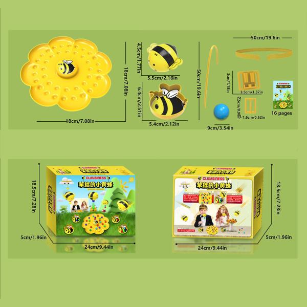 Barnfamiljer Klumpiga Little Bumblebee Brädspel, magnetiskt bordsfiskespel, Ny design