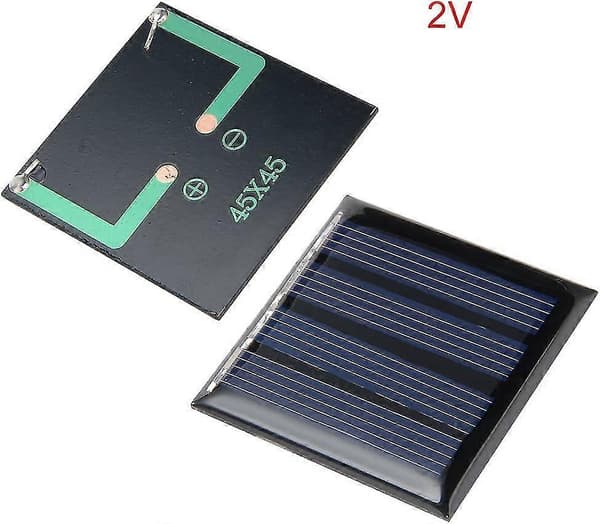 5 stk 2V 50mA Poly Mini Solcellepanel Modul DIY for Telefonlys Leker Lader 45mm X 45mm, CJY