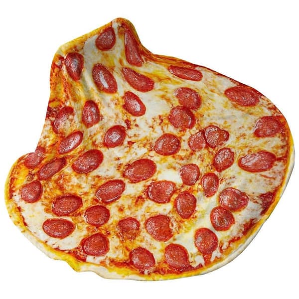 Jättimäinen Pepperonipizzaviltti - Uutuusviltti aikuisille ja lapsille