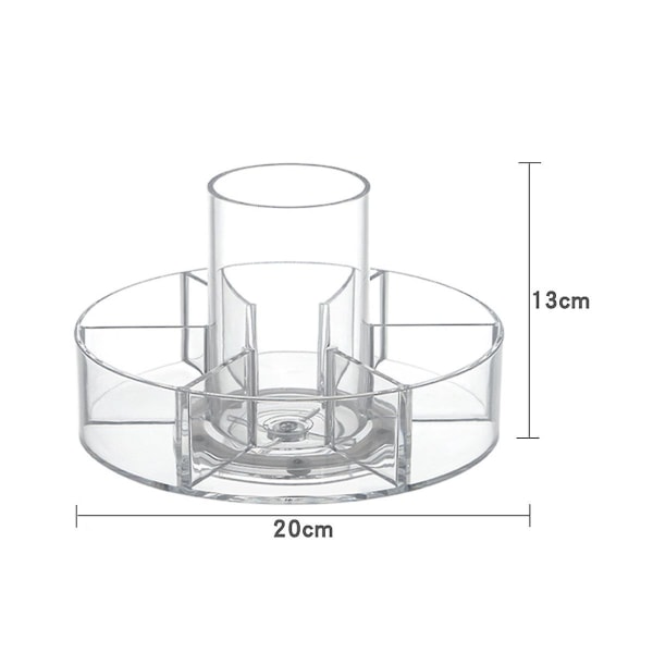 2 st Kosmetisk Förvaringsställ Smink Kryddor Karusell Organiserare Roterande Bricka För Smycken Multifunktionell Förvaringslåda