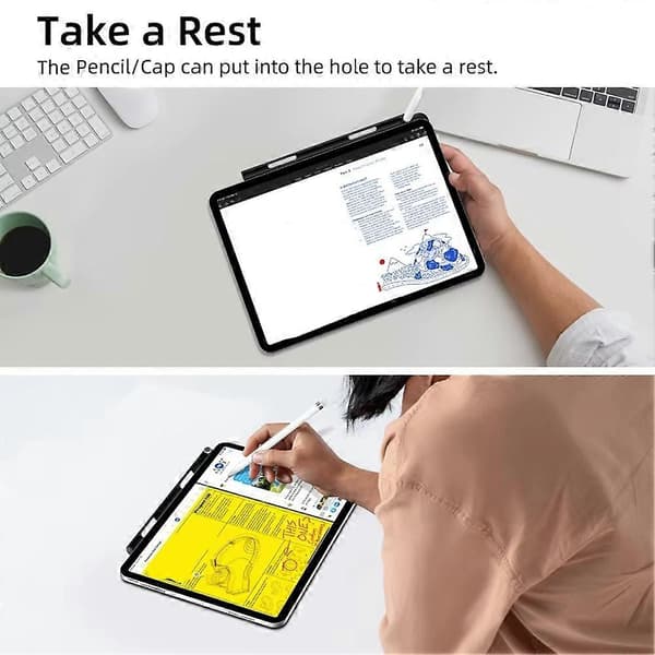 Blyantholder til 2 holdere kompatibel med Magic Keyboard Smart Designet til 1/2 Black
