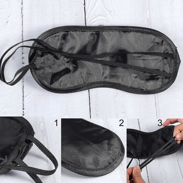 24 Pack Sleep Eye Mask Cover, Pehmeä sidottu cover Mukava