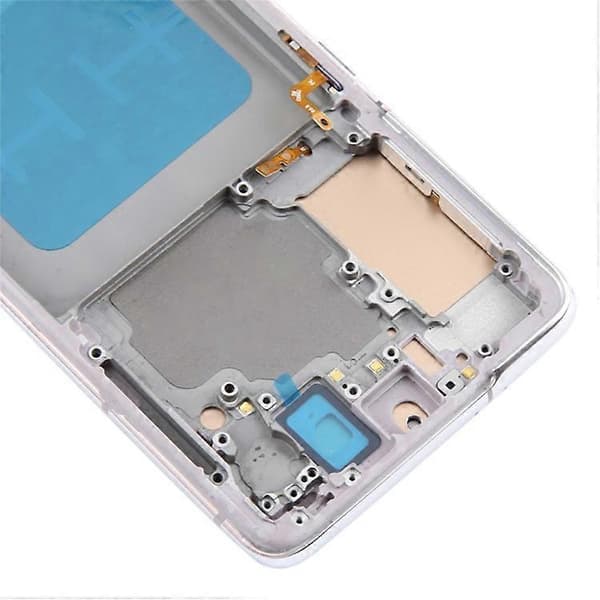 Kompatibel til Samsung Galaxy S21 5G G991 Grade C LCD-skærm og digitizer-samling + rammedel (TFT) (uden logo) Silver