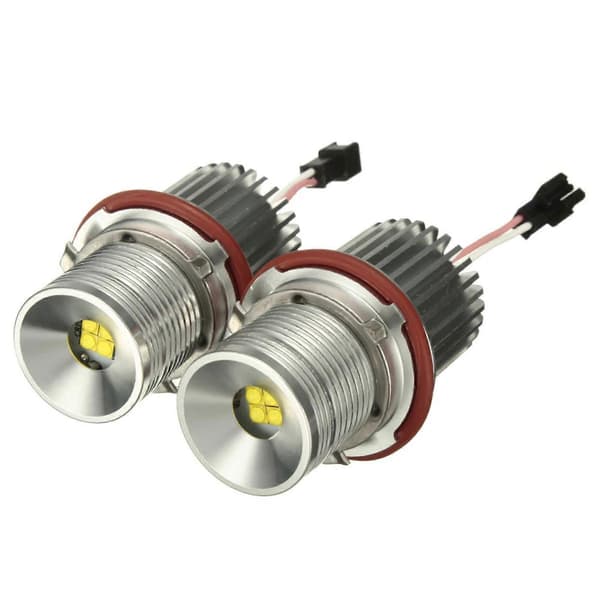2 stk. 20W LED Angel Eyes Halo Ring Markeringslyspæreudskiftning til BMW E87 E39 M5 M6 E83 X3 E60 E63 E65 E66 E53 X5