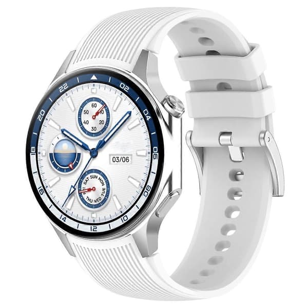 Lodret tekstur silikone urrem til OPPO Watch X2 White