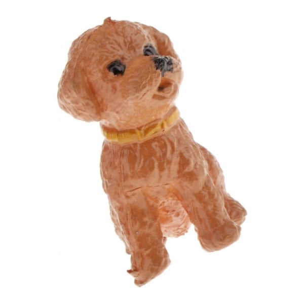 1:12 Miniatyr Hundestatue Figur Dukkehustilbehør 2,9x2,5cm