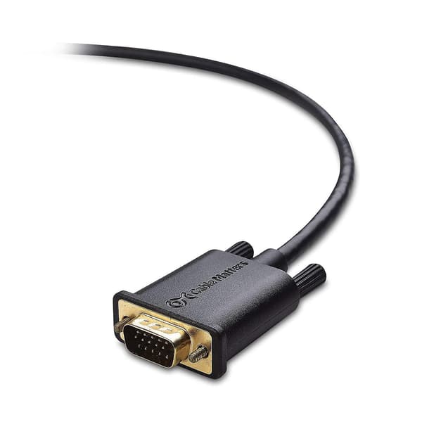 DisplayPort–VGA-kaapeli (DP–VGA-kaapeli) 1,8 metriä balck
