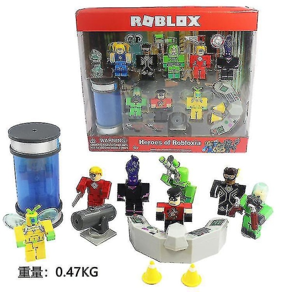 6-9 cm Roblox actionfigurer med rekvisita Tillbehör Barnpussel Pedagogiska leksaker Byggnad