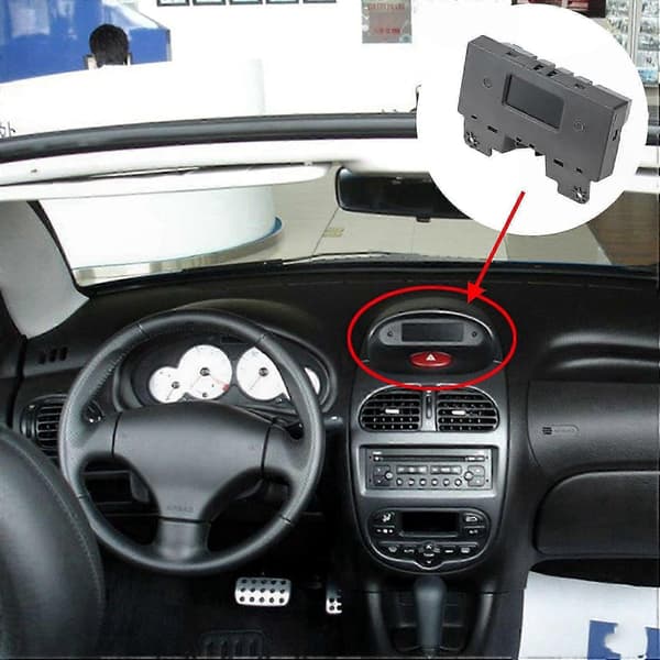 Peugeot 206 C2 Bilinstrumentbräda Elektronisk Klocka 6155CN