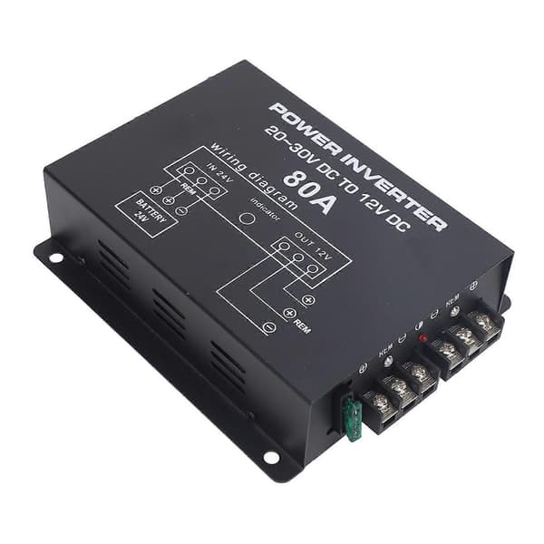 DC 24V til 12V Step Down-omformer Spenningsreduserende omformer med temperaturkontroll for biler lastebiler, CJY