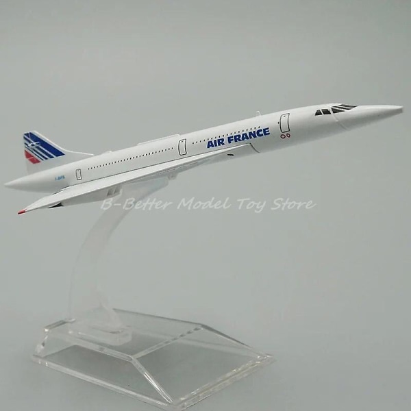 1:400 Diecast Metal Plane Model Lelu Concorde Air France / British Replica Collector Edition france