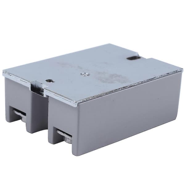 Enkelfase Solid State Relé DC-DC SSR-40DD 40A DC3-32V DC5-60V Hvit+sølv-L WhiteSilver