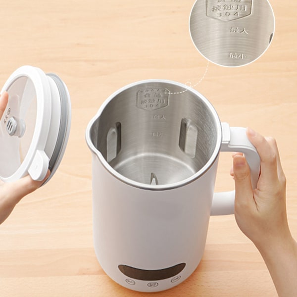 Sojamjölksmaskin Portabel Automatisk Multifunktionell Nötmjölksmaskin för Hemresor 1000ml