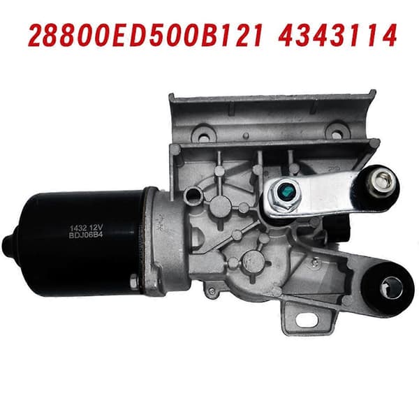 Bil Frontrute Vindusviskermotor 28800ED500B121 4343114 for Tiida 2005-2010 Vindusviskermotor Montering CJY Black Silver