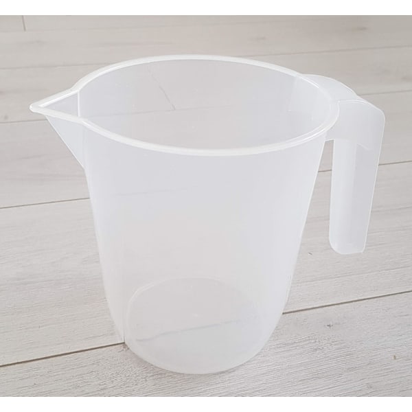 QU*2L måttbägare. Köksredskap för hushållet. Transparent och klar, 2000 ml kapacitet. BPA-fri. Måttbägare PT, OZ och ML.