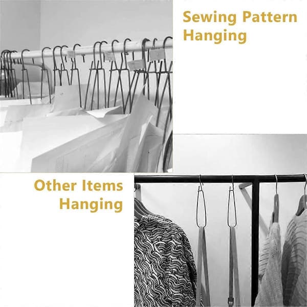 Pattern Hooks 24 Pcs Metal Pattern Hangers 7.3 Inch CJY