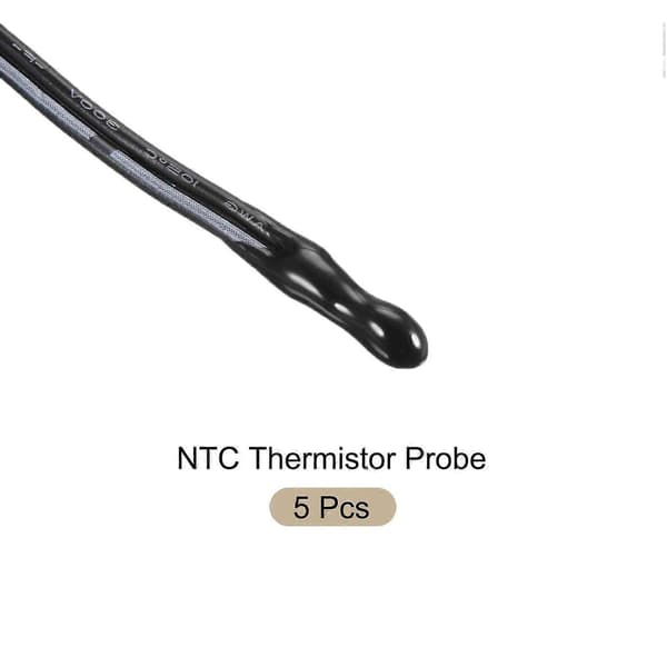 2025 Siste Modell NTC Termistorprobe 50K 0,4m Vanntett Epoxy Temp Sensorprobe, [for Digital