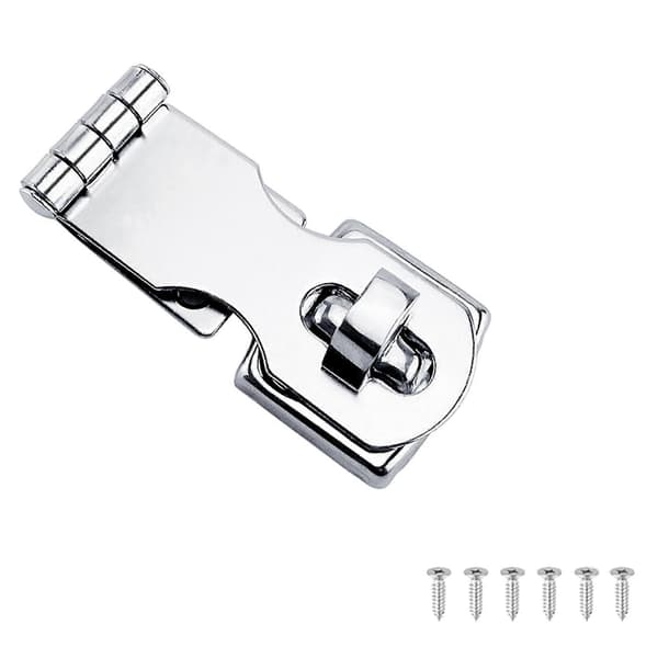 3X rustfrit stål marine båd dækslåge lås lås fastgørelse, drejelig dørlås, marine hardware bådtilbehør Silver