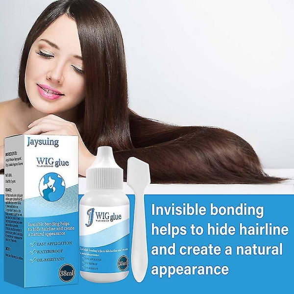 2 sæt usynlig paryklim Stærkt hold hårerstatning Limning lim klæbemiddel til blonder paryk