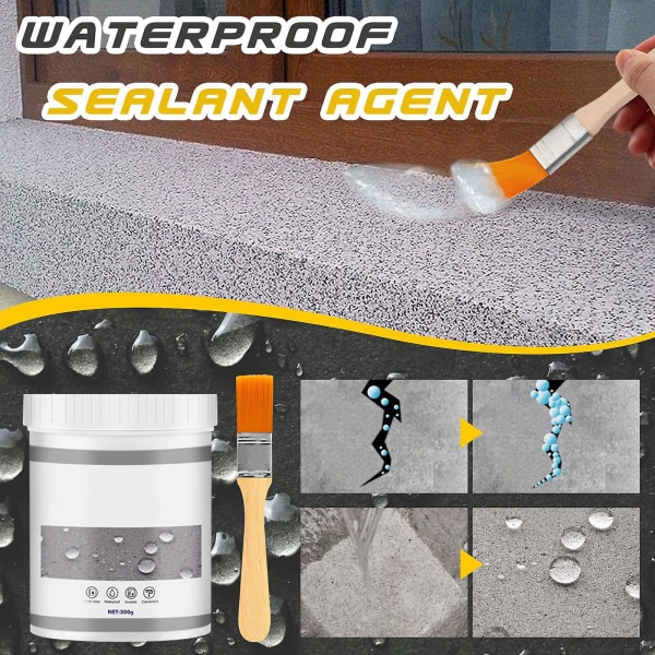 30/100/300g vedenpitävä vuodonestoaine, tehokas vedenpitävä aine WC-vuodon estävä nanospray-liima 300G