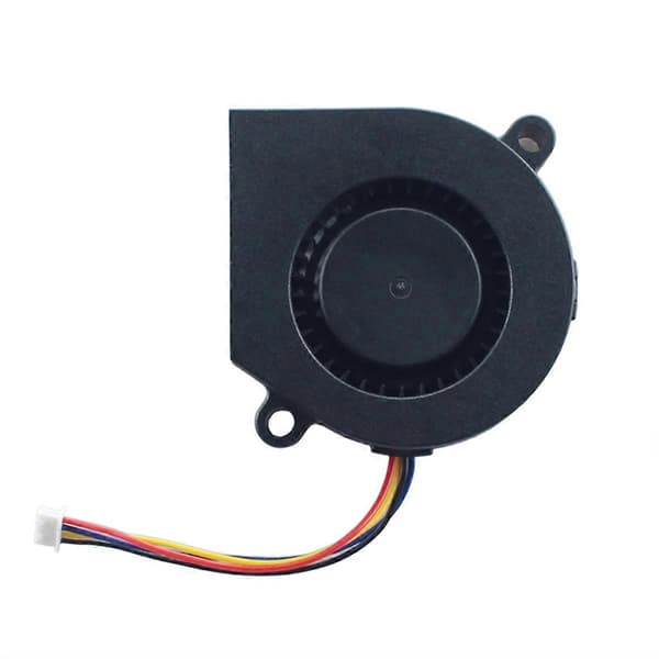 Dobbeltkugle Turbo Ventilator 5015 Køleventilator til Flashforge Adventurer 5M Pro Ekstruder Hotend Hurtig Køling Black